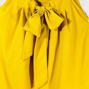 Anthropologie, Bow Front, Mustard Top